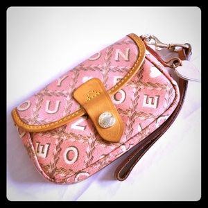 Dooney and Bourke Baby Pink Leather Wristlet